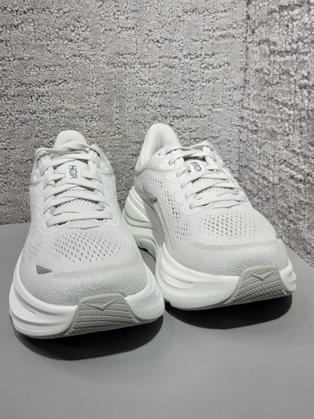 Hoka One One Bondi 9 Wide Womens Size US 7D Stardust/Silver Running Sneakers - Picture 12 of 13